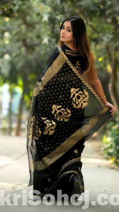 Afsan Print Sharee with Blouse Piece